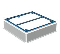 Geberit Setaplano montage match0 154471001 jusqu'à 100 cm, pour 4 pieds, 100 x 90 x 3 cm