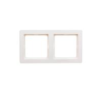Cadre double Berker Q.1 horizontal/vertical blanc neige 10126089