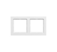Cadre double Berker Q.3 velours blanc 10126099