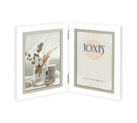 Cadre double en bois ZEP Sion blanc 2 photos 10x15 cm 28,5x19 cm