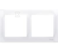 Cadre double universel IP20/IP44 blanc Simon54 DR2/11
