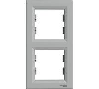 Cadre double vertical, aluminium Schneider Asfora EPH5810261