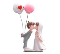Cadre du panneau changement vitesse Figurine D'art Romantique Pour Voiture Statue De Couple Ballon Poupée Décoration Coulissante Amusante Accessoires Pour( A)