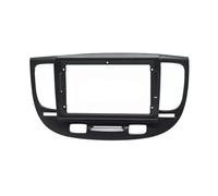 Cadre D'unité Din Installation Stéréo 9 Pouces Couvercle Tableau Bord Garniture Panneau Mp5 Autoradio Pour Kia Pour Rio2 Pour Rio 2005 - 2011 Tableau bord automobile(Black Only Frame)