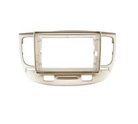 Cadre D'unité Din Installation Stéréo 9 Pouces Couvercle Tableau Bord Garniture Panneau Mp5 Autoradio Pour Kia Pour Rio2 Pour Rio 2005 - 2011 Tableau bord automobile(Beige Only Frame)