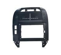 Cadre DVD 9 Pouces Double DIN pour VW pour Polo 2004-2011 Adaptateur Fixation Audio Garniture Tableau Bord Façade D'autoradio(Black-Frame-AIR)