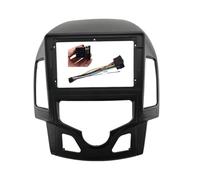 Cadre DVD Double DIN pour Hyundai I30 (2008-2011) avec Système Audio Bidirectionnel Et Climatisation, Adaptateur Audio 9 Pouces.(Frame AT an Cord)