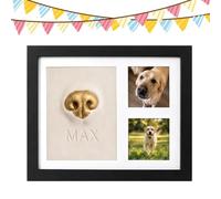 Cadre Empreinte Nez de Chien Moulage Nez Animal Transparent Souvenir | Coffret Empreinte Museau Chien Argile Bureau Salon Studio Chambre Galerie