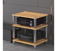 Cadre en acier SoggiornoSteel avec clous et roulements résistants aux chocs Idéal pour le salon ou studio d'enregistrement, meuble de rangement en vinyle, 60 x 48 x 60 cm, beige