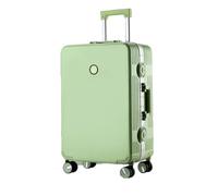 Cadre en Aluminium de Grande capacité Roues universelles Roulant des Bagages Robustes et Une Valise de Voyage Durable Bleu 26 "