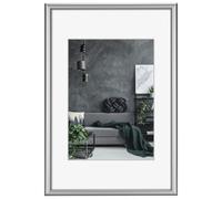 Cadre en aluminium "Detroit", argenté, polystyrène, 40 x 50 cm