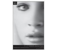 Cadre en aluminium MCS Framatic Fineline argent 11 x 17 po simple