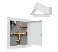 Cadre En Aluminium Porte D'accès Aux Combles, Porte D'inspection Du Coffret Électrique Avec Serrure, Trappe De Visite Couvercle De Panneau D'accès Plafond/Mur En Métal(9.8x13.7in(25x35) cm)