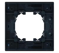 Cadre en aluminium pour module unique couleur noire - Léger, durable, idéal pour installations électriques et montage de composants.