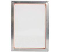Cadre en aluminium pour sérigraphie avec tissu blanc en maille 110 (taille L)