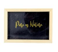 Cadre En Bois 14cm Avec Carte Imprimée Doré - Megacrea Diy