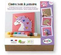 Cadre en bois à décorer - Modèle licorne - Loisirs créatifs - Enfant - Aladine