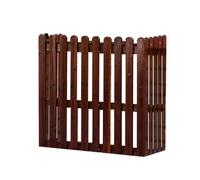 Cadre En Bois Anti-Corrosion De Stores, Support De Fleur Climatiseur, Housse Protection Climatiseur Exterieur En Bois Massif, Climatiseur Bois Extérieures Cadre Décoratif(Color:Brown,Size:120*60*105cm