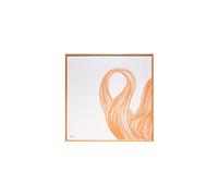 Cadre en bois clair beige, carré, à fixer - Hübsch, Hello - 82x10x82 cm