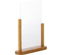 Securit Cadre de table en bois format A4 avec feuillet en acrylique G