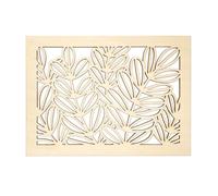 Cadre en bois Déco feuillage 30 cm