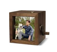 Cadre en bois fabriqué à la main avec éclairage LED, boîte d'album photo d'animation personnalisée, cadeau de Nouvel An sincère pour les parents, les amis et la famille