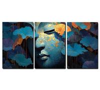 Cadre en Bois Impression sur Toile 3 Pièces Rétro Tableau Decoration Murale Statue de pierre Tableau Decoration Murale Salon Chambre Coucher Couloir Moderne Intérieur Decor de La Maison 20x30cm,-f126b