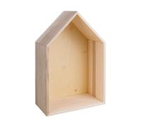 Cadre En Bois Maison Fsc Mix Credit, 24x16x8cm, Av. Suspension
