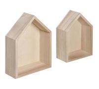 Cadre en bois Maison - Petit modèle - 2 pièces - Rayher G