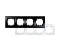 Cadre en bois naturel pour 3 modules, couleur noyer, idéal pour exposer des photos ou des œuvres d'art en intérieur.