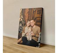 Cadre en bois personnalisable pour canevas murale - Portraits de famille personnalisés et photos d'action, impressions, convient pour le salon, la chambre à coucher ou la décoration de bureau à domici