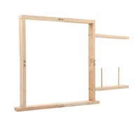 Cadre en Bois pour Tissage de Tapis, 70 X 70 Cm DIY Crafts Table Stand Frame Tapestry Making Tool for Carpet and Tapestry Making Couture Tufting Broderie et Travaux D'aiguille