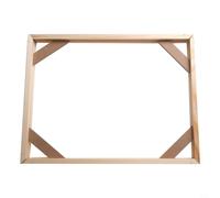 Cadre en bois robuste pour toile d'art pour affiches et impressions, conçu avec des côtés incurvés vers l'intérieur pour une suspension murale tendue et sécurisée (20 x 30 cm)