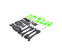 Cadre en Fibre de Carbone FPV MARK5 Mark 225 mm/DC O3 222 mm / O4 Pro 5 Pouces for unité aérienne Vista, caméra analogique aérienne, Drone de Course RC(Mark5 Green)