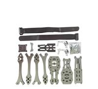 Cadre en Fibre De Carbone RC MARK5 5 Pouces FPV, Empattement De 225 Mm avec Bras De 5 Mm for Drones Analogiques FPV Freestyle Vista(with Print)