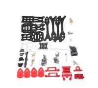 Cadre en Fibre de Carbone renforcé TS-MK5 O4 Pro 5 Pouces for Drones numériques HD FPV, empattement 225 mm et épaisseur Bras, kit entièrement 3K(Mark5 O4 Rro Red)