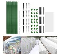 Cadre en fibre de verre pour arceaux de jardin pour support de plantes à faire soi-même, pour construire des tunnels de serre pour protéger les cultures du gel, du gel et de la forte lumière du soleil