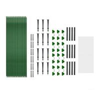 Cadre en fibre de verre pour arceaux de jardin pour support de plantes à faire soi-même, pour construire des tunnels de serre pour protéger les cultures du gel, du gel et de la forte lumière du soleil