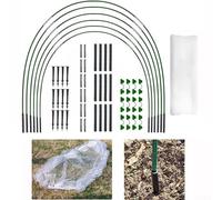Cadre en fibre de verre pour arceaux de jardin pour support de plantes à faire soi-même, pour construire des tunnels de serre pour protéger les cultures du gel, du gel et de la forte lumière du soleil