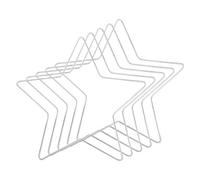 Cadre en forme de couronne - Lot de 5 pièces de style étoilé, structure de maintien de la forme, formes de couronne de Noël | Base créative polyvalente pour décoration saisonnière à suspendre dans la