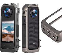 Cadre En Métal Multifonction Pour Insta360 X4 Cadre Coque Cage De Protection 2 Cold Shoe Griffe Fixation Support 1/4" Pliable Accessoires (Aluminium)[CLI4397]