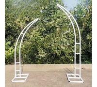 Cadre en métal pour toile de fond en arche - Support incurvé robuste pour mariage, fête et décoration de photographie