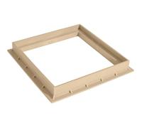 Cadre en polypropylène pour extérieur - 40x40 cm - Jaune - Résistant aux intempéries - Installation facile - Polyvalent