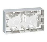 Cadre en saillie Niloé - 2 postes - Blanc Blanc G