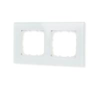 Cadre en Verre Double KNX, Blanc BE-GTR2W.01
