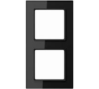Cadre en verre Jung AC582GLSW - 2 positions, horizontal et vertical, verre, noir