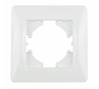 Cadre encastrable blanc 1 élément au design minimaliste, idéal pour installations électriques et décoration moderne.