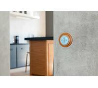Cadre encastrable pour 2 éléments, en porcelaine blanche, design moderne et élégant, idéal pour installations électriques