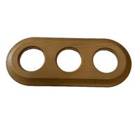 Cadre encastré triple couleur bois clair : design élégant et moderne qui apporte de la sophistication à vos espaces. Améliorez la beauté de vos murs et accentuez votre style unique avec ce produit.