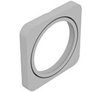 Cadre d'entretoise standard idéal, chromé A6678AA pour montage trop plat (20mm), chromé